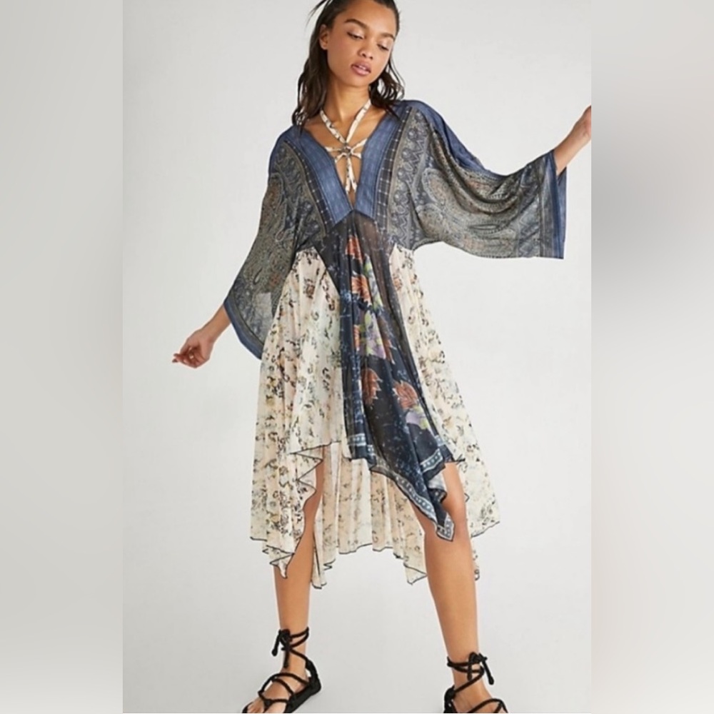 NWT Free People Blanca Maxi Top Floral
